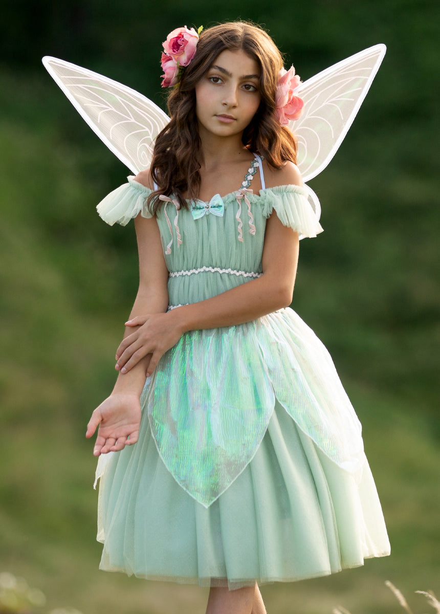 Beautiful Girl Wearing Fairy Dress In Autumn Forest Stock Photo, Picture  and Royalty Free Image. Image 176968495.